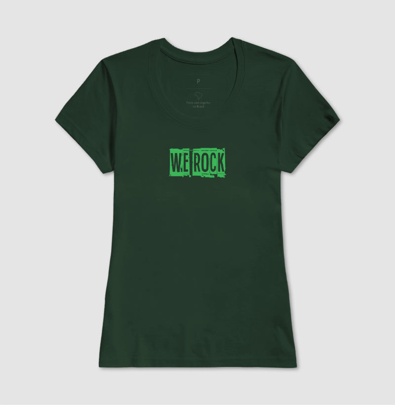 camiseta werock logo journal feminina