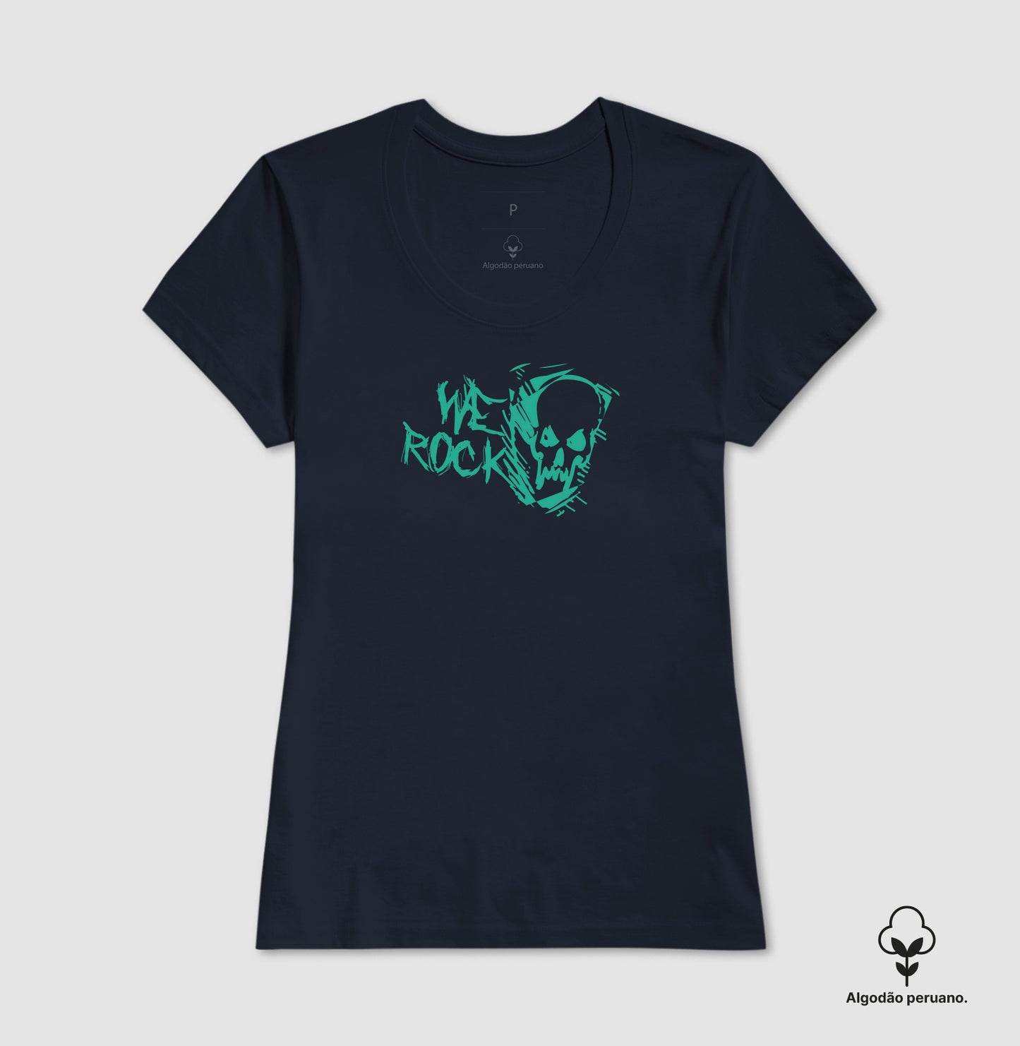 camiseta algodão peruano werock ghost feminina