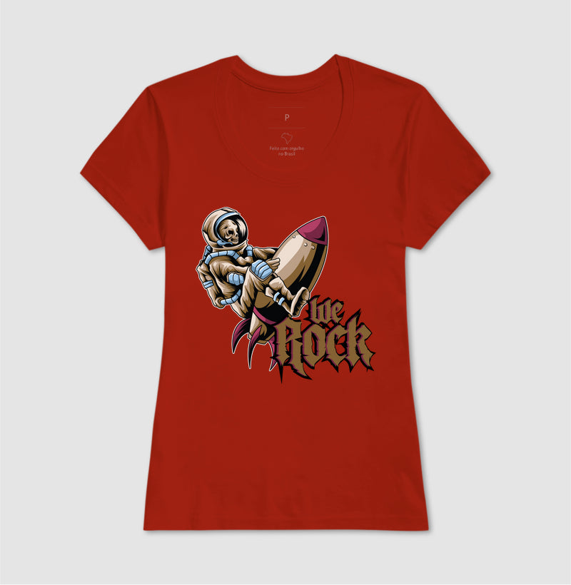 camiseta werock rocket feminina