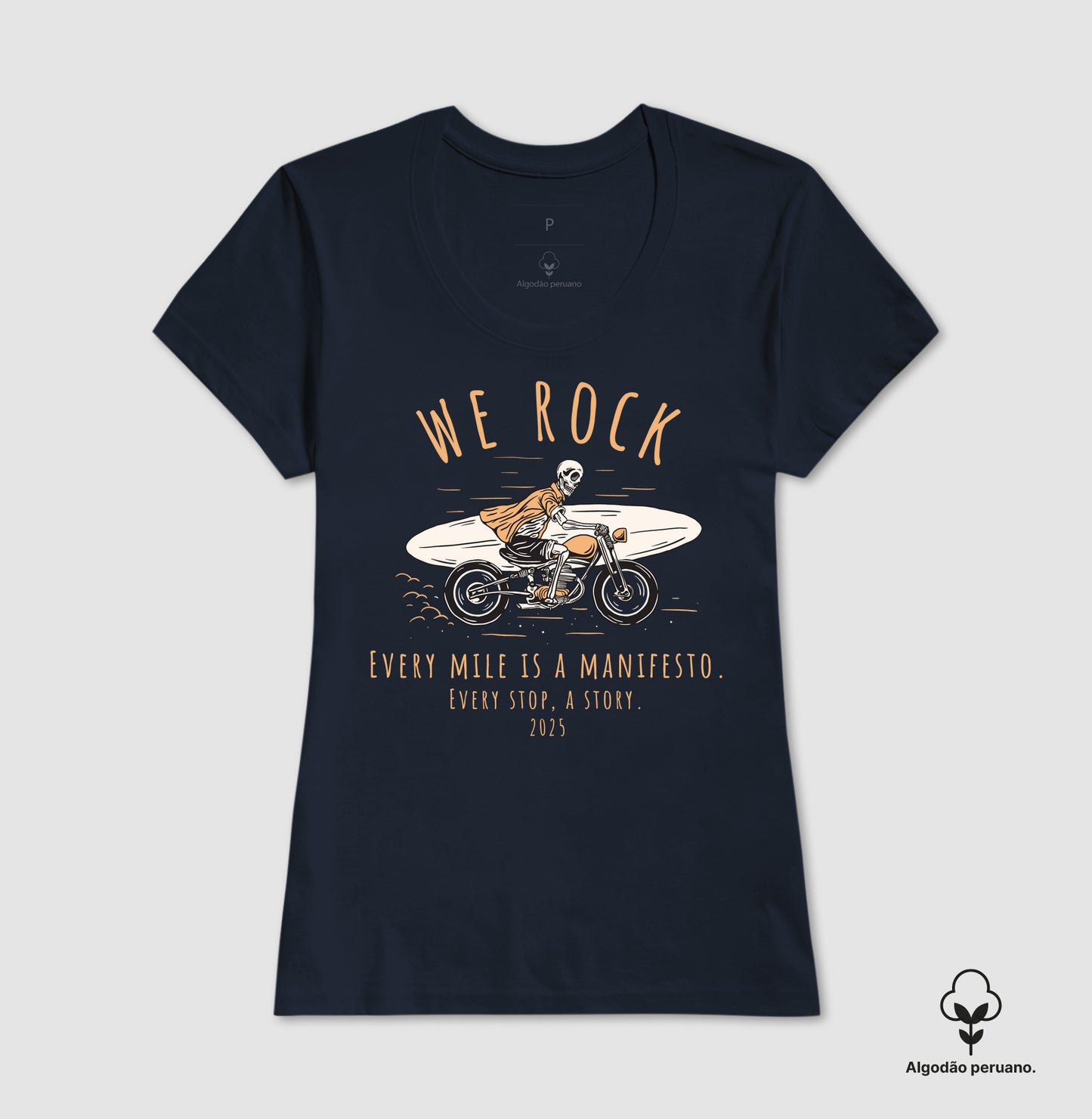 camiseta algodão peruano werock manifesto feminina