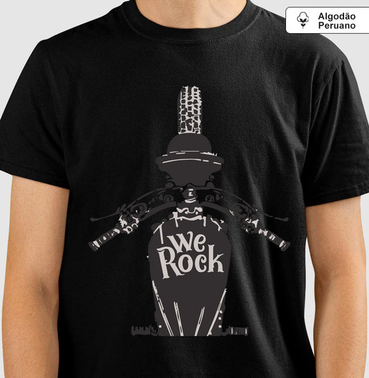 camiseta algodão peruano werock motorcycle driving masculina