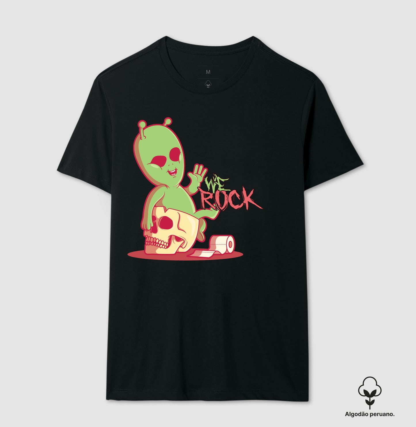 camiseta algodão peruano werock et feminina