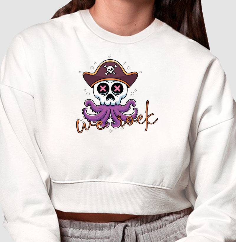cropped moletom werock squid