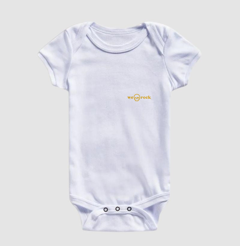 body infantil basic werock logo gold
