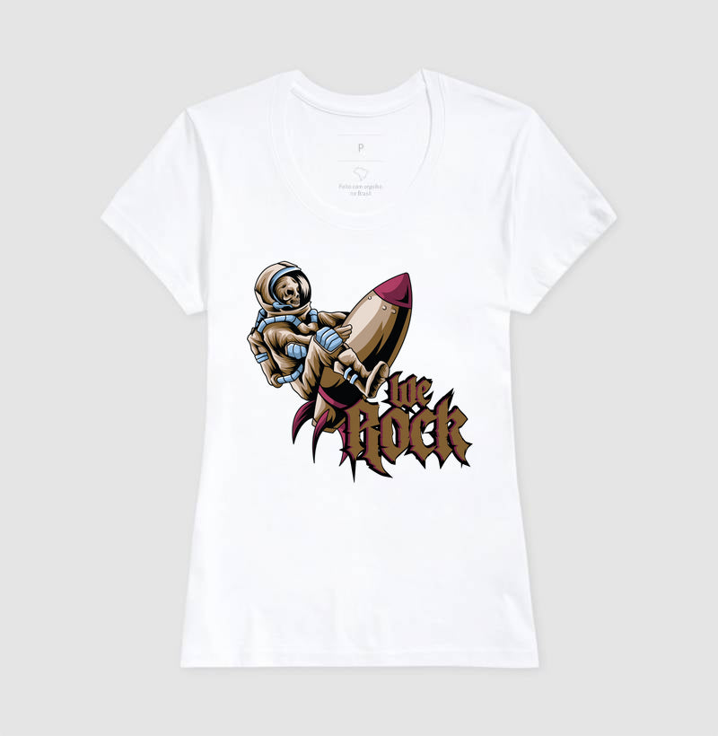 camiseta werock rocket feminina