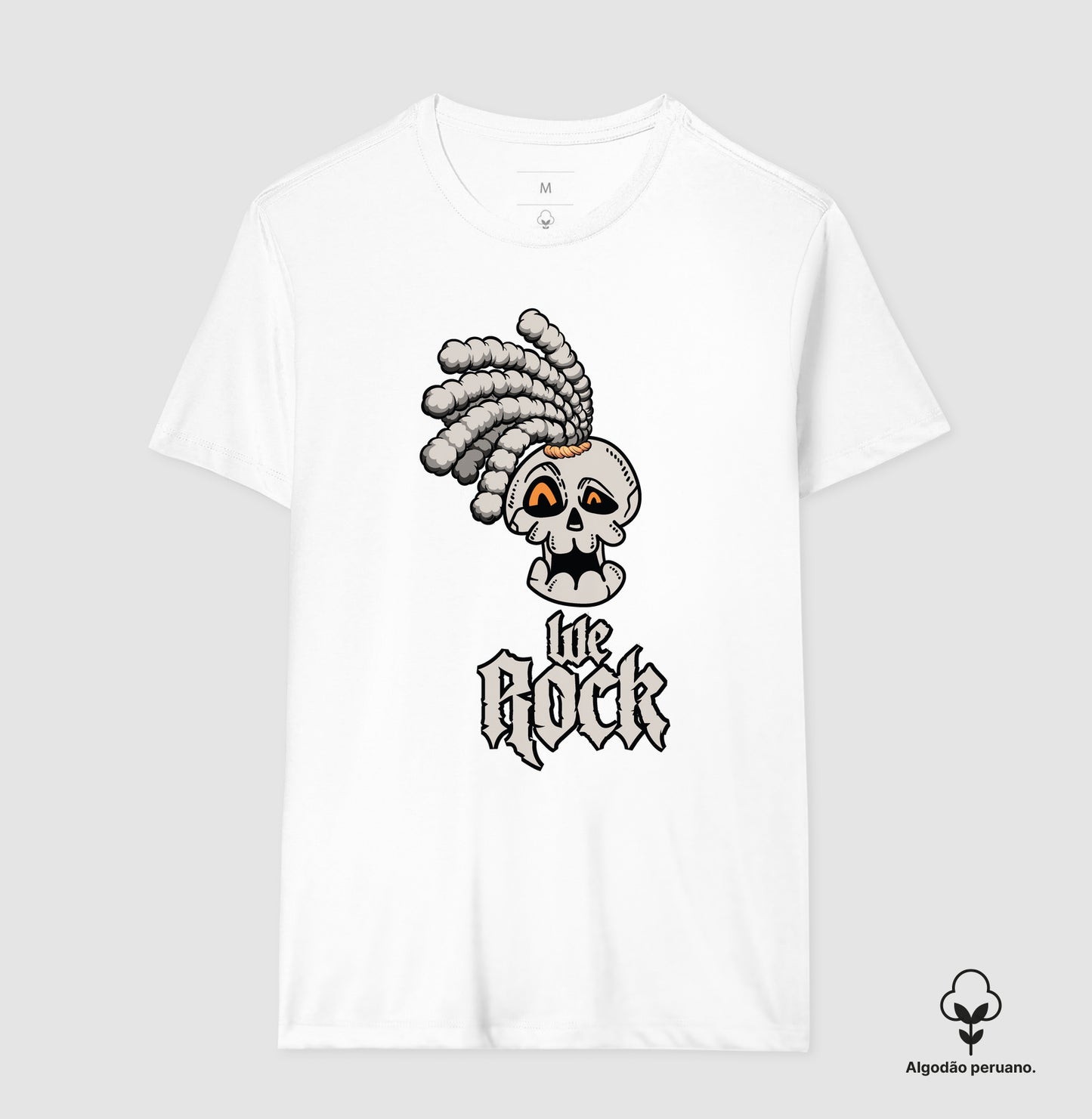 camiseta algodão peruano werock dread full masculina