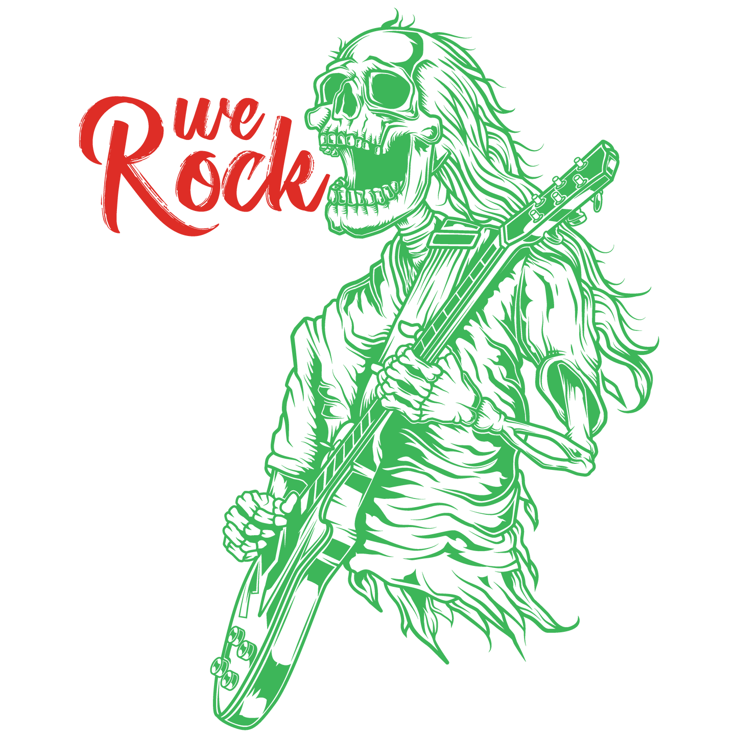camiseta infantil werock rock skull