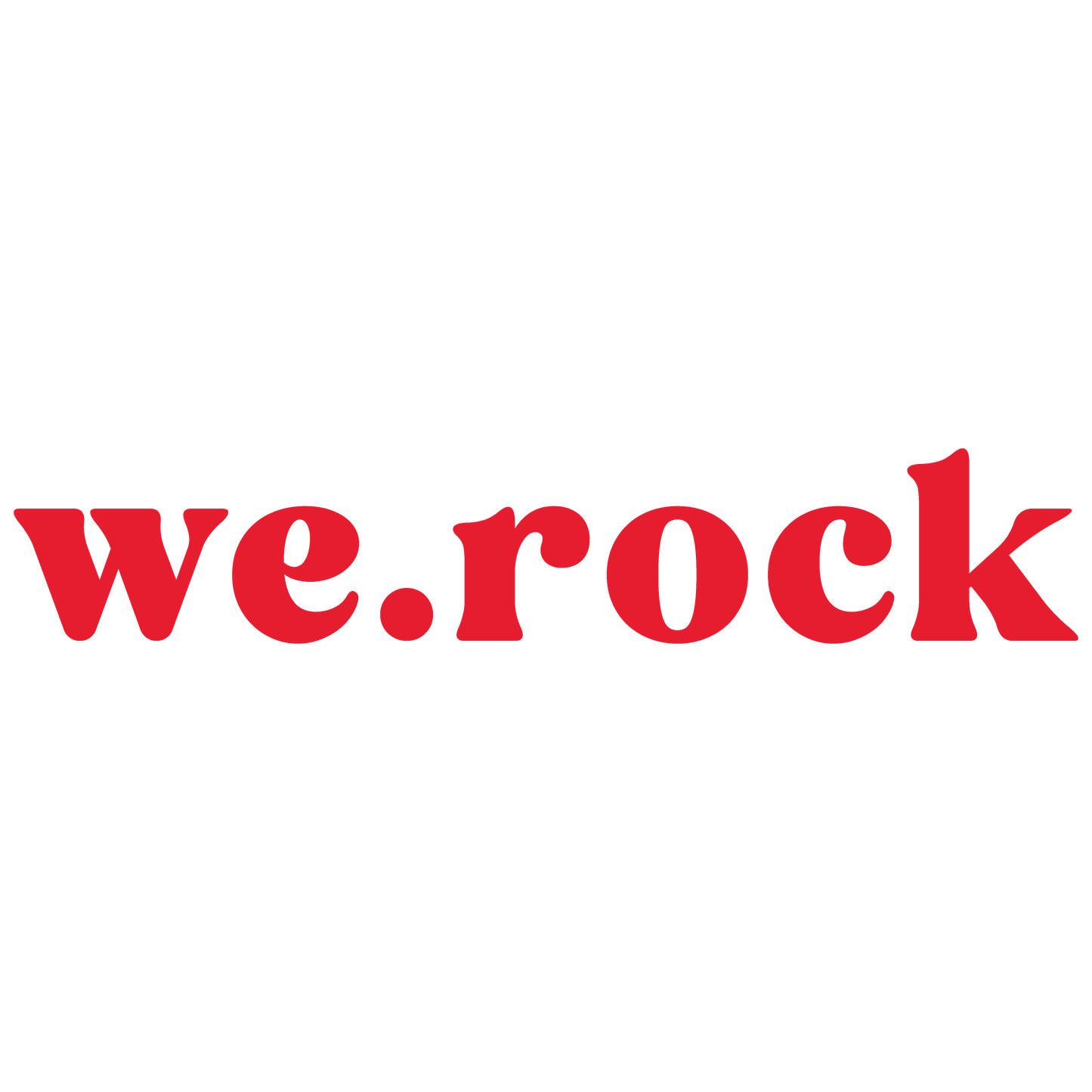 moletom werock logo simple red