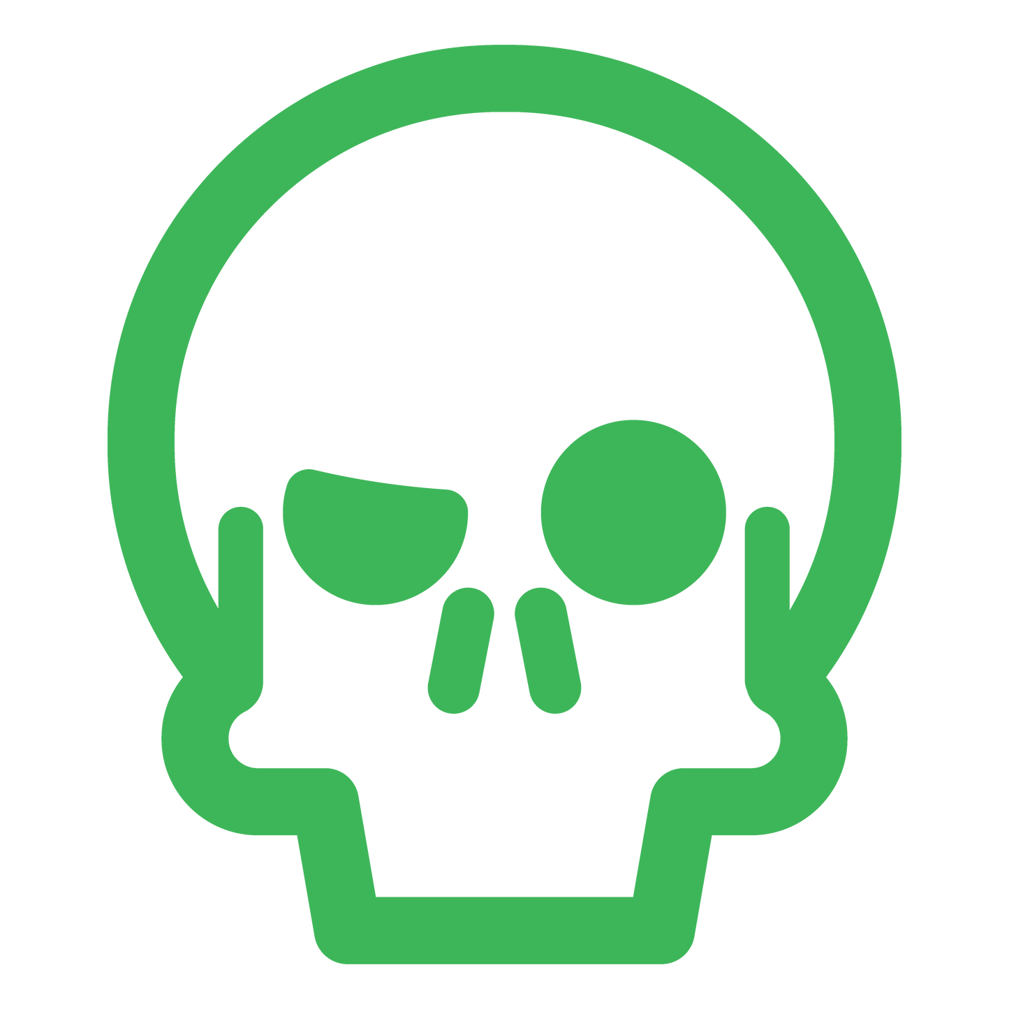 regata werock skull logo green