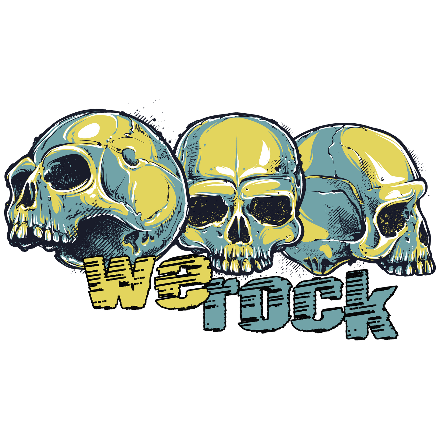 moletom werock face skulls